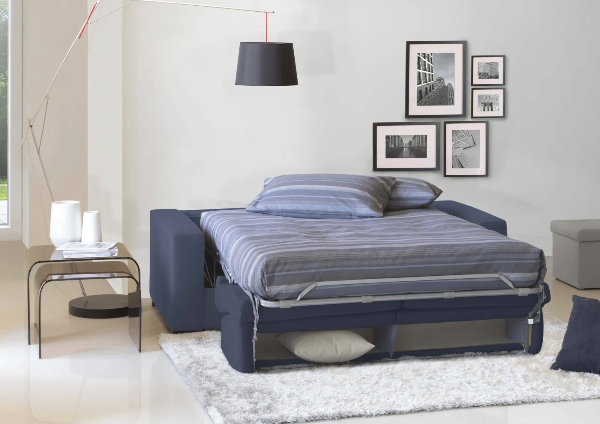 Divano letto 2 posti Akito, Cm 180x95h90,<Dmora Fashion