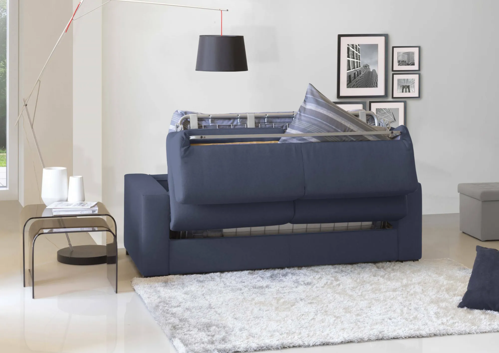 Divano letto 2 posti Akito, Cm 180x95h90,<Dmora Fashion