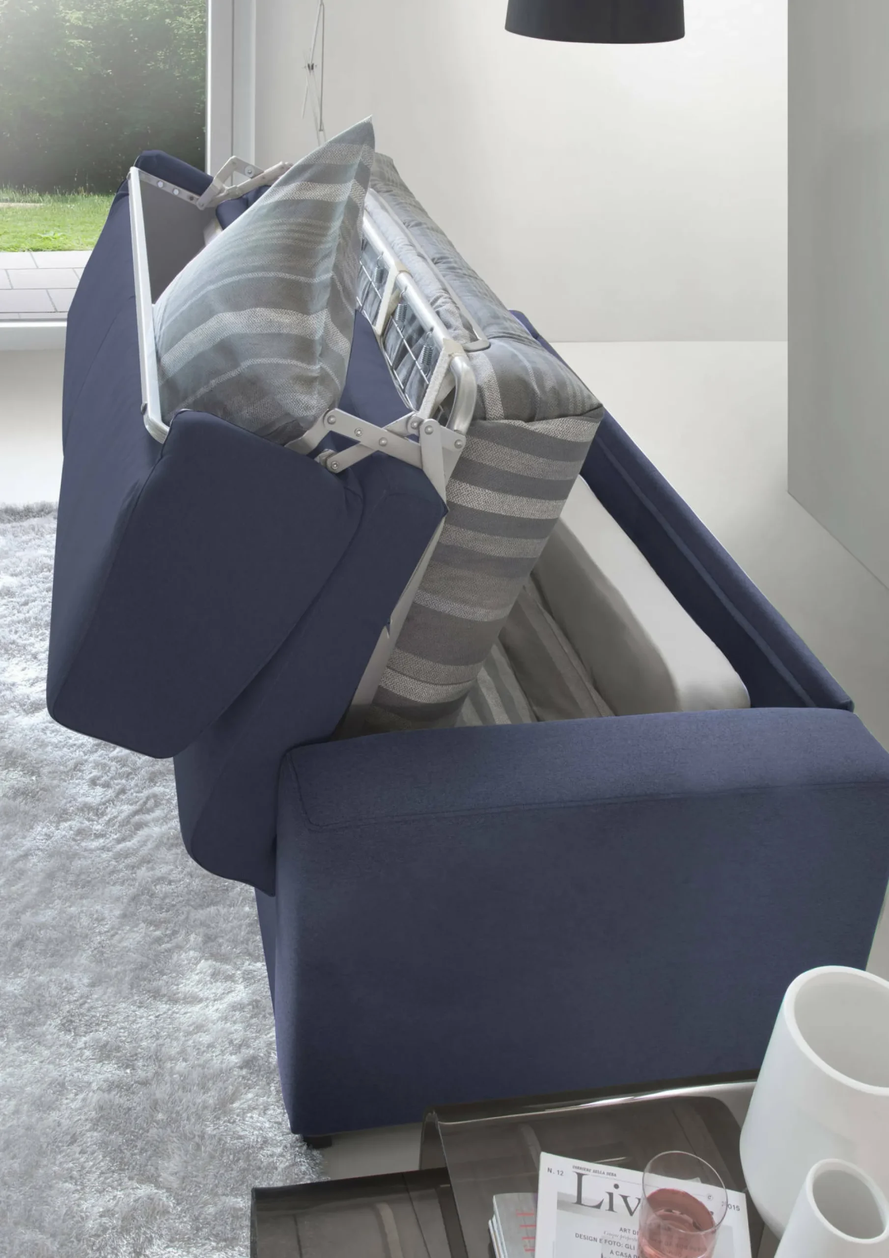 Divano letto 2 posti Akito, Cm 180x95h90,<Dmora Fashion