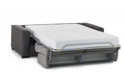 Divano letto 2 posti Akito, Cm 180x95h90, Grigio e Antracite<Dmora New