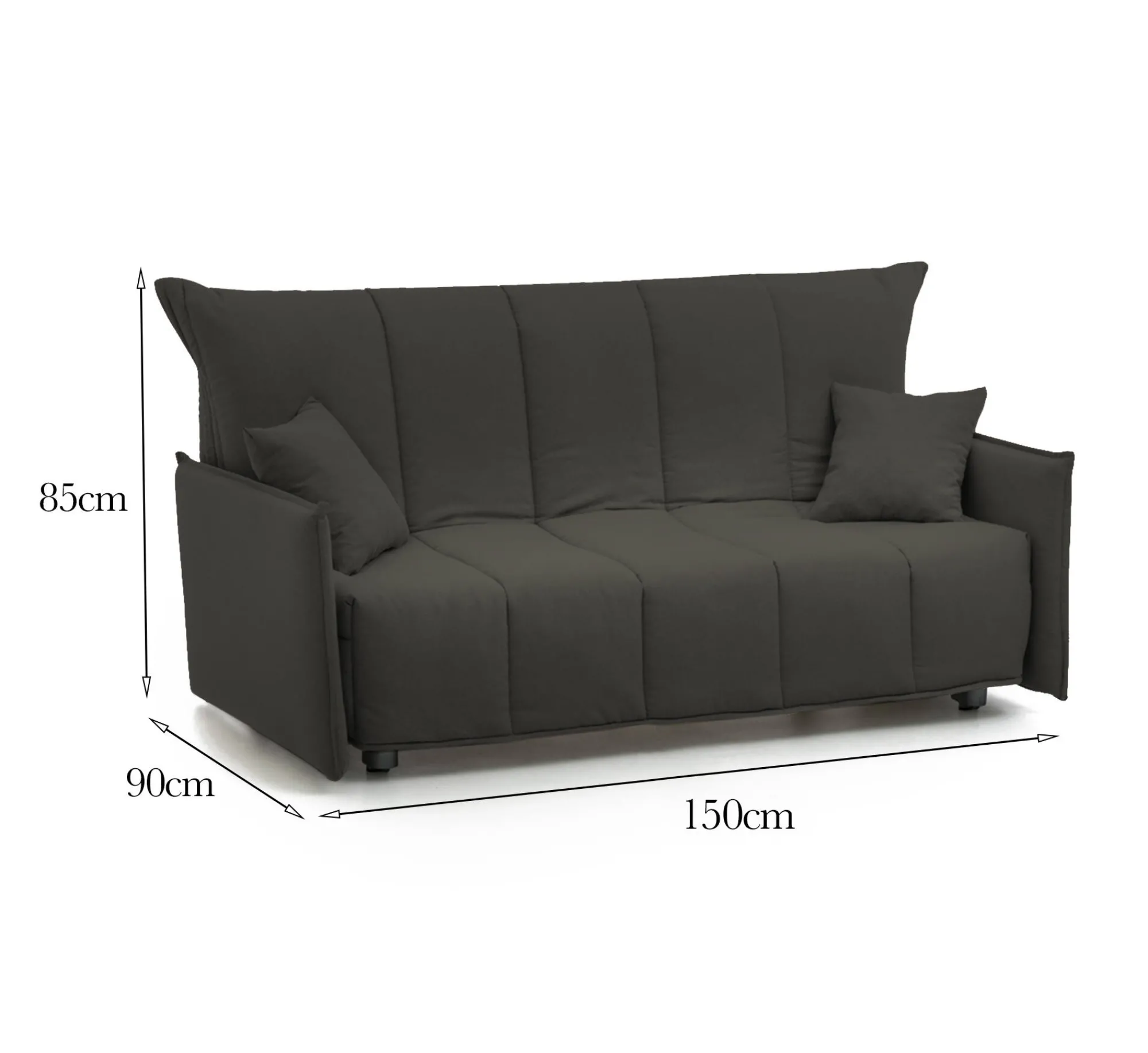 Divano letto 2 posti Alaric, Cm 150x90h85,<Dmora Discount