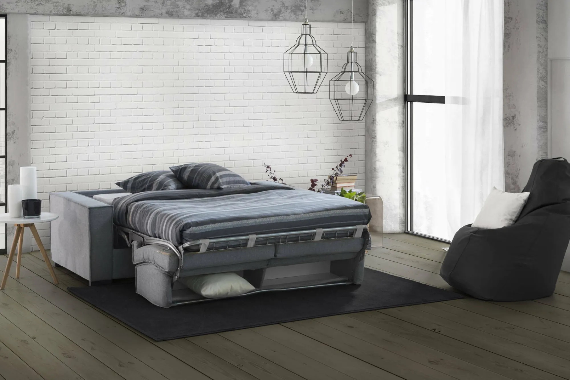 Divano letto 2 posti Alisa, Cm 180x95h90,<Dmora Best Sale
