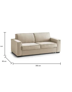 Divano letto 2 posti Amapola, Cm 200x95h90,<Dmora Best Sale