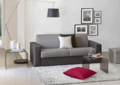 Divano letto 2 posti Andymion, Cm 200x95h90, Grigio e Antracite<Dmora Best Sale