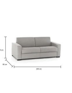 Divano letto 2 posti Andymion, Cm 200x95h90,<Dmora Cheap