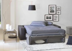 Divano letto 2 posti Andymion, Cm 200x95h90, Grigio e Antracite<Dmora Best Sale