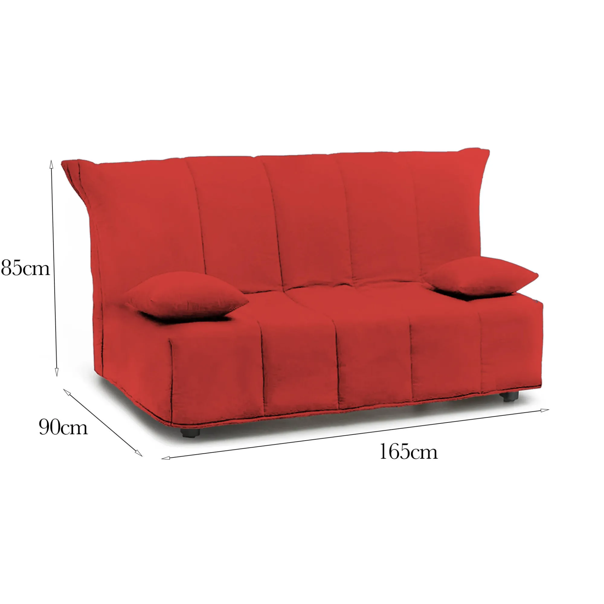 Divano letto 3 posti Antal, Cm 165x90h85,<Dmora Fashion