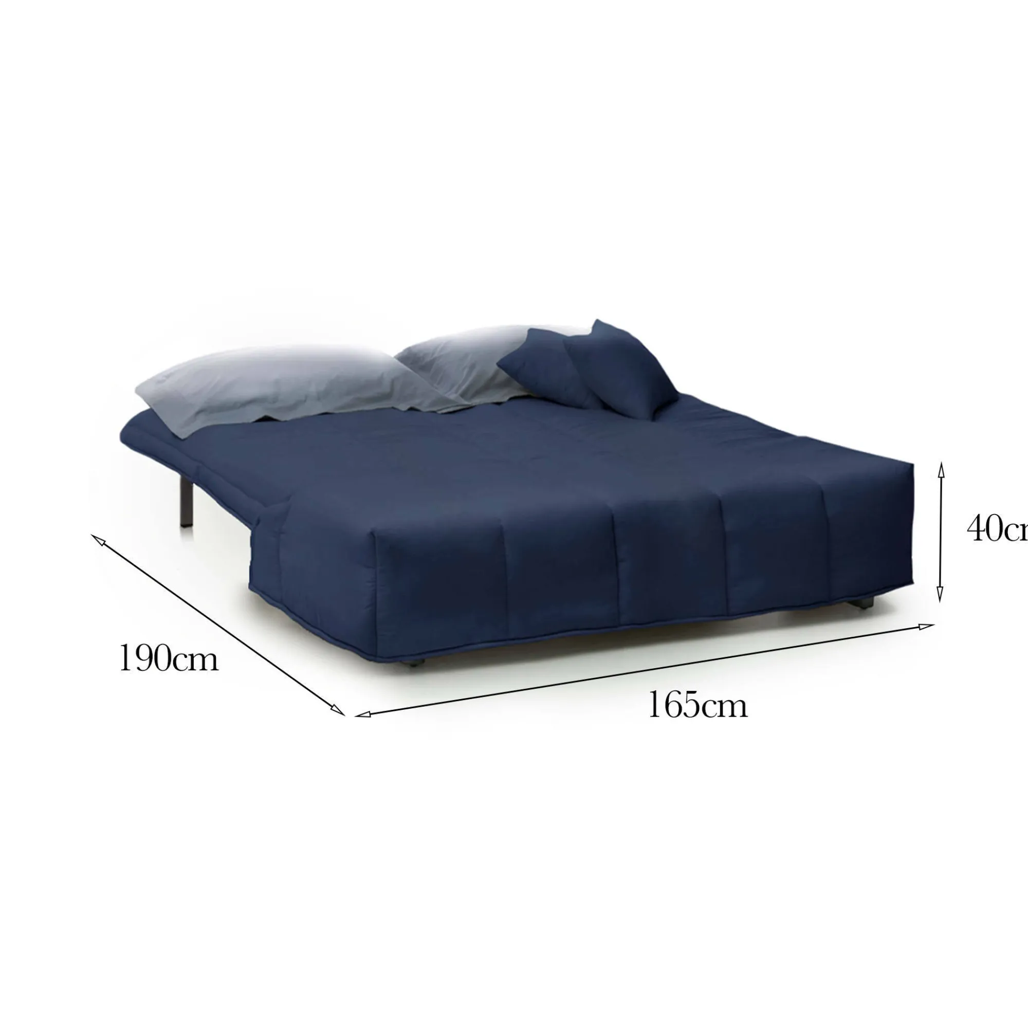 Divano letto 3 posti Antal, Cm 165x90h85,<Dmora Flash Sale