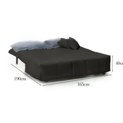 Divano letto 3 posti Antal, Cm 165x90h85,<Dmora Best