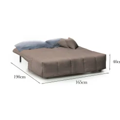 Divano letto 3 posti Antal, Cm 165x90h85,<Dmora Clearance