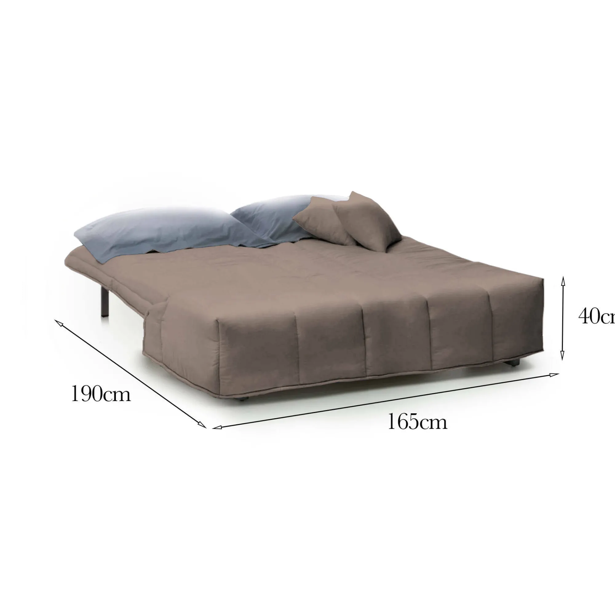 Divano letto 3 posti Antal, Cm 165x90h85,<Dmora Clearance