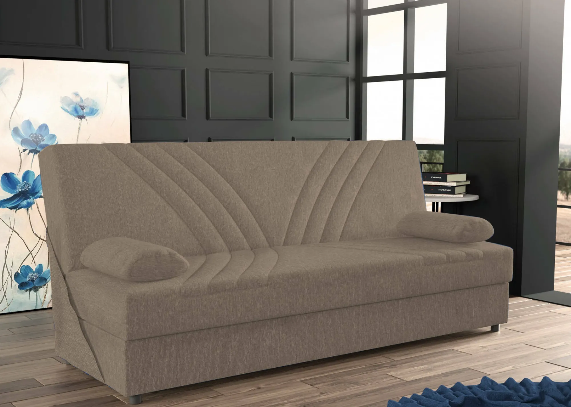 Divano letto 3 posti Apicella, 181x81h88 cm,<Dmora Shop