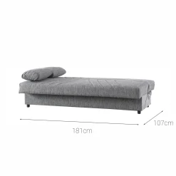 Divano letto 3 posti Apicella, 181x81h88 cm,<Dmora Best