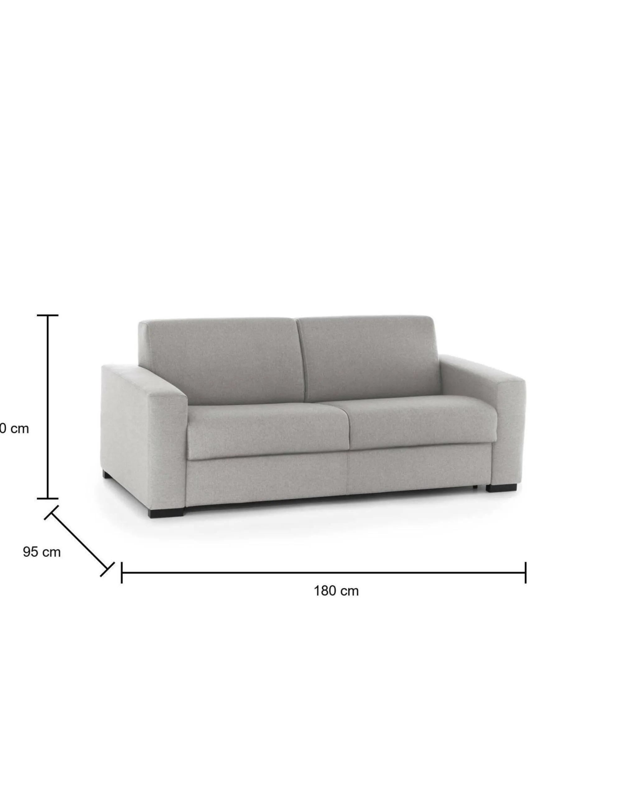 Divano letto 2 posti Asimi, Cm 180x95h90,<Dmora New
