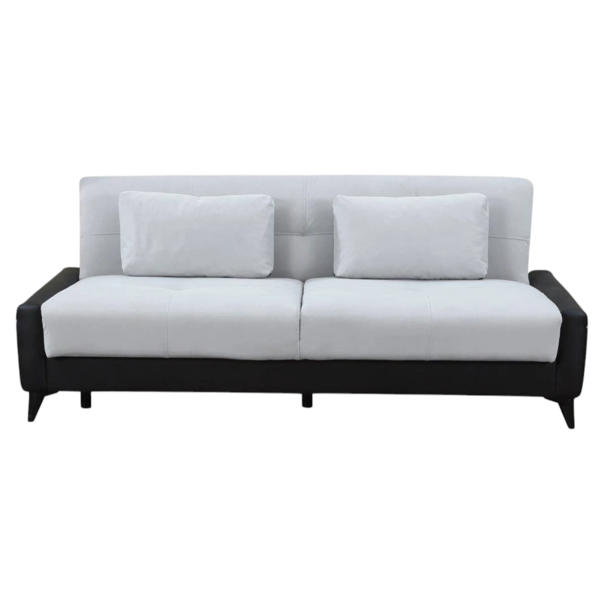 Divano letto 3 posti Belluno, 207x92h83 cm, Nero e Bianco<Dmora Discount
