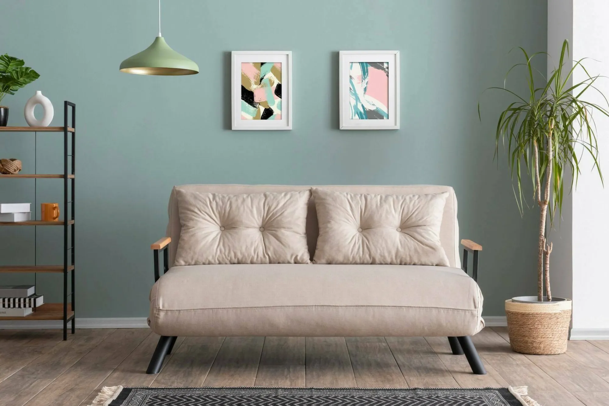 Divano letto 2 posti Calvin 133x78 h78 cm,<Dmora Flash Sale