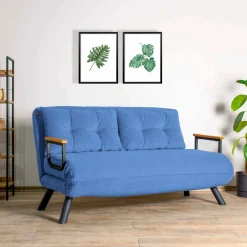 Divano letto 2 posti Calvin 133x78 h78 cm,<Dmora Discount