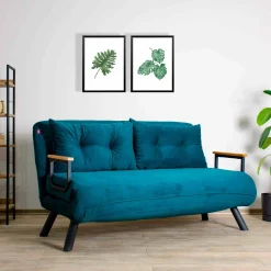 Divano letto 2 posti Calvin 133x78 h78 cm,<Dmora Best