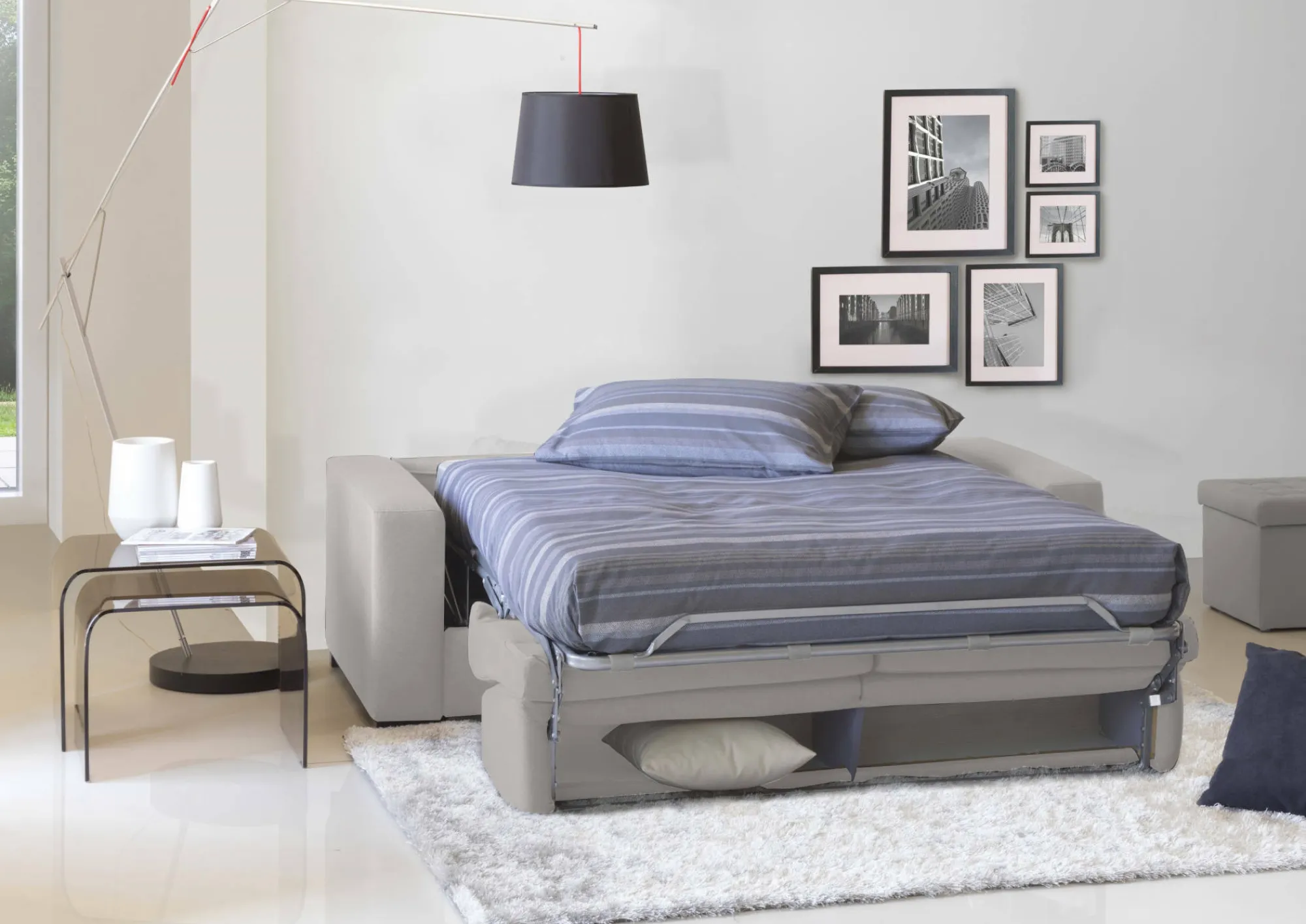 Divano letto 2 posti Dababo, Cm 160x95h90,<Dmora Outlet