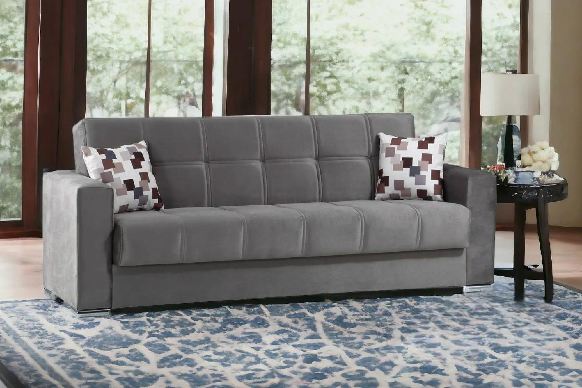 Divano letto 3 posti Ddelori, 226x85h91 cm,<Dmora Clearance