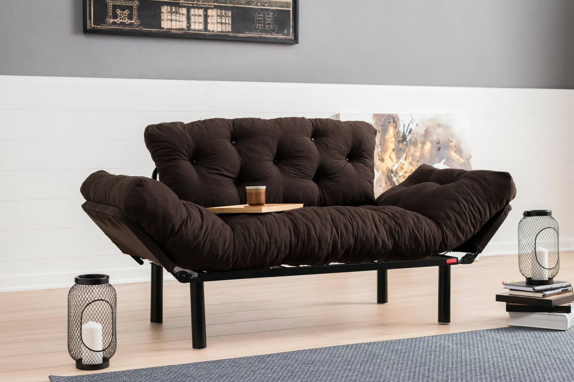 Divano letto 2 posti Dravagliol, 155x70 h85 cm,<Dmora Store