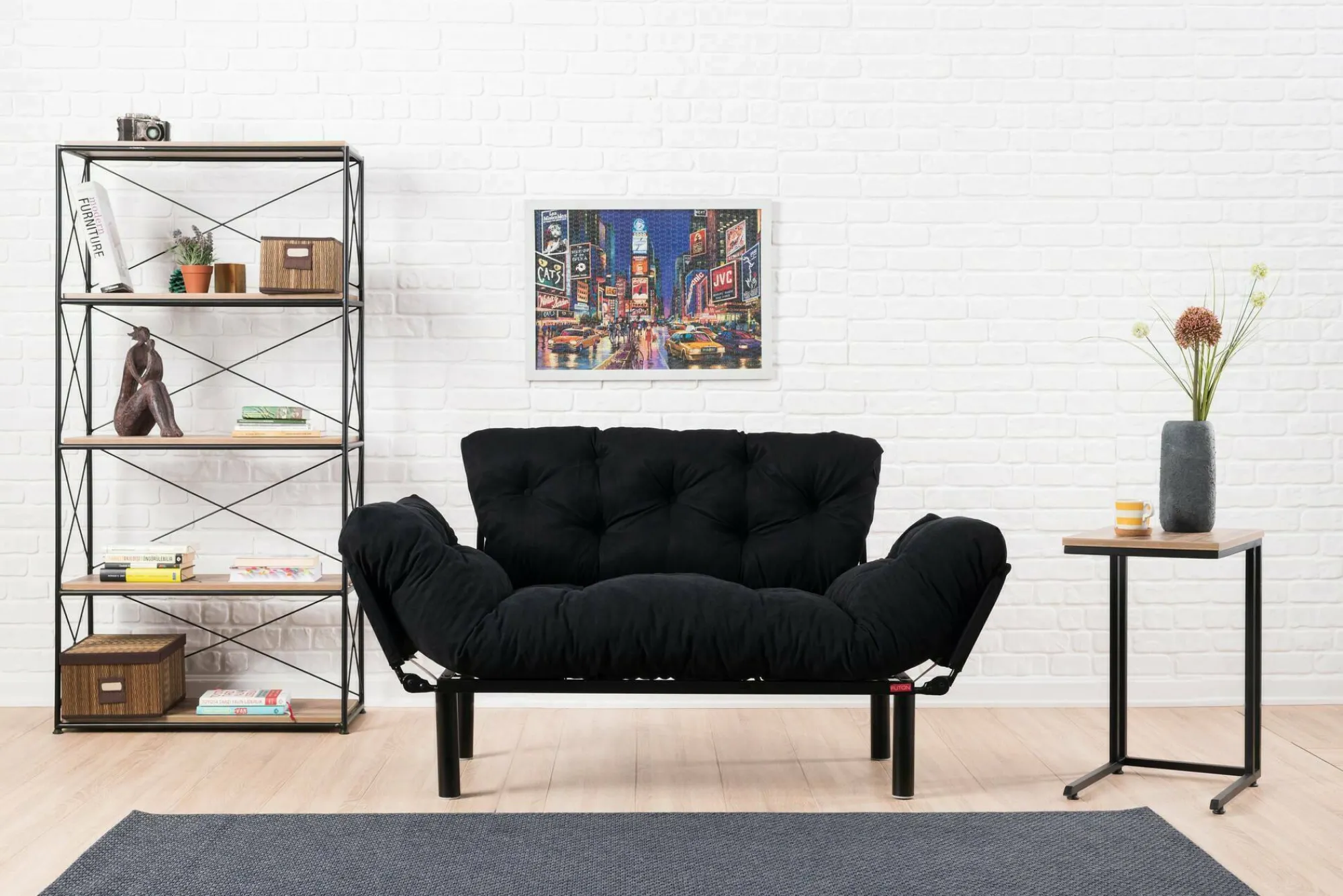 Divano letto 2 posti Guchol, 155x70 h85 cm,<Dmora Cheap