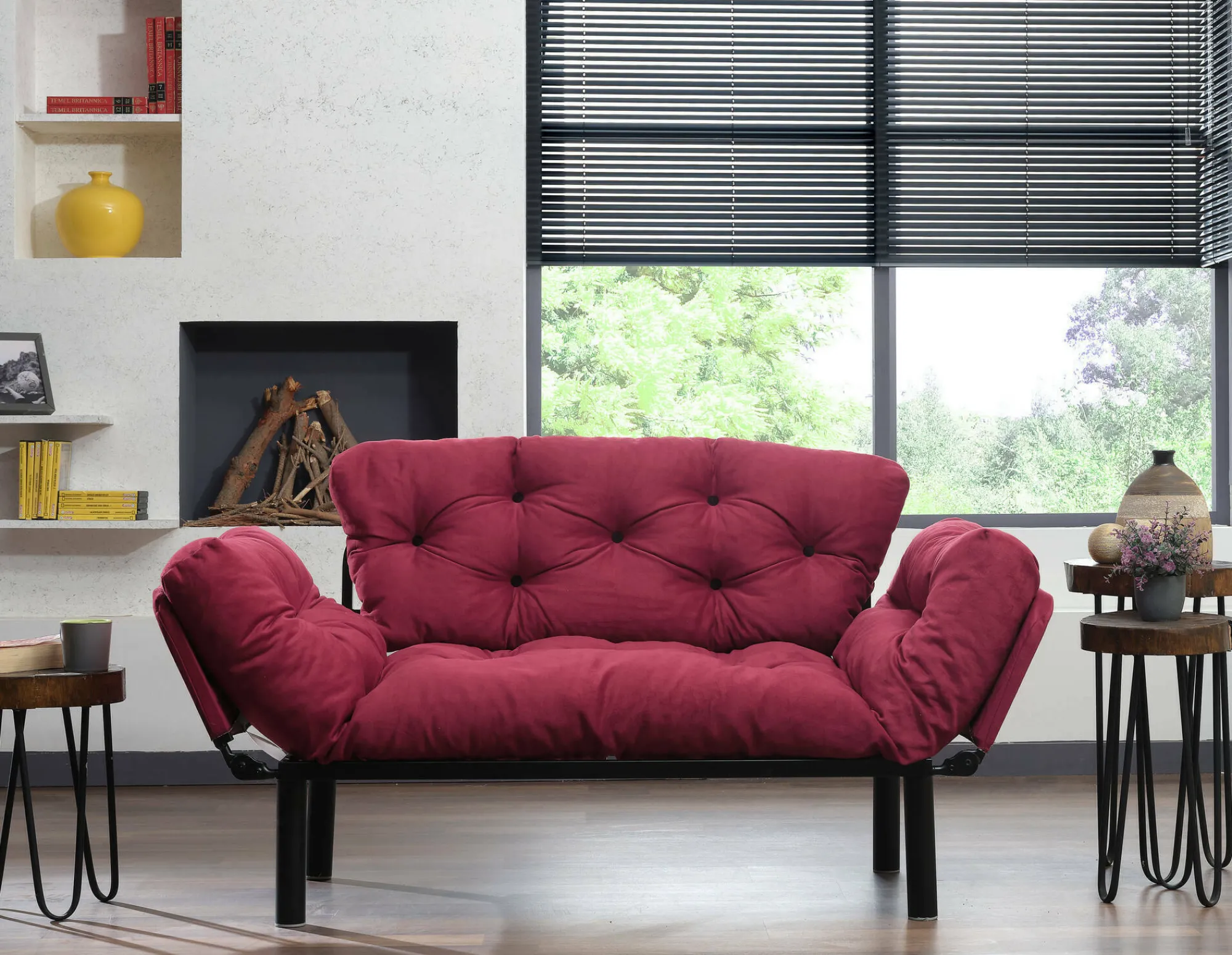Divano letto 2 posti Guchol, 155x70 h85 cm,<Dmora Store