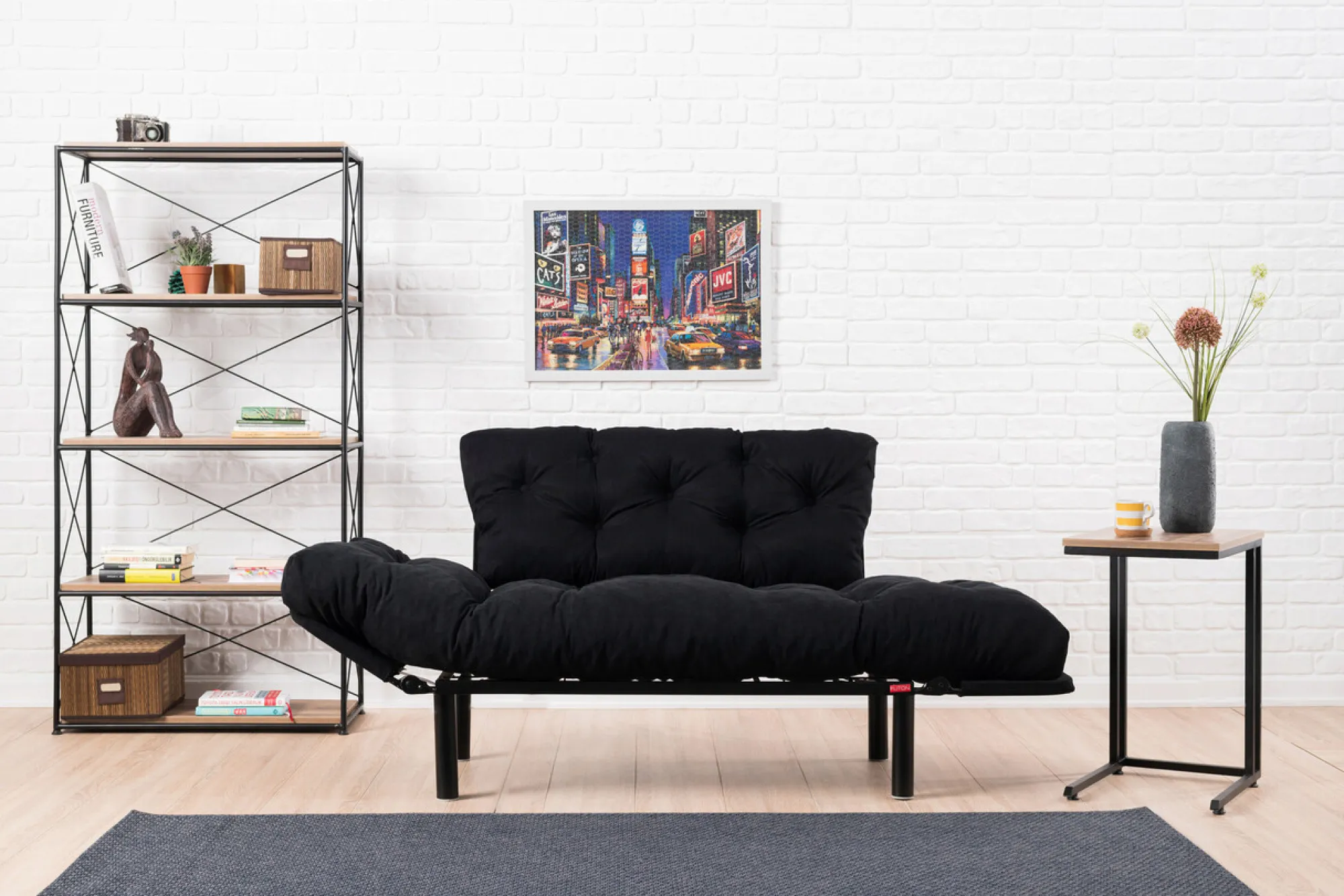 Divano letto 2 posti Guchol, 155x70 h85 cm,<Dmora Cheap