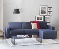 Divano letto con penisola Allegria, Cm 260x95h90,<Dmora Cheap