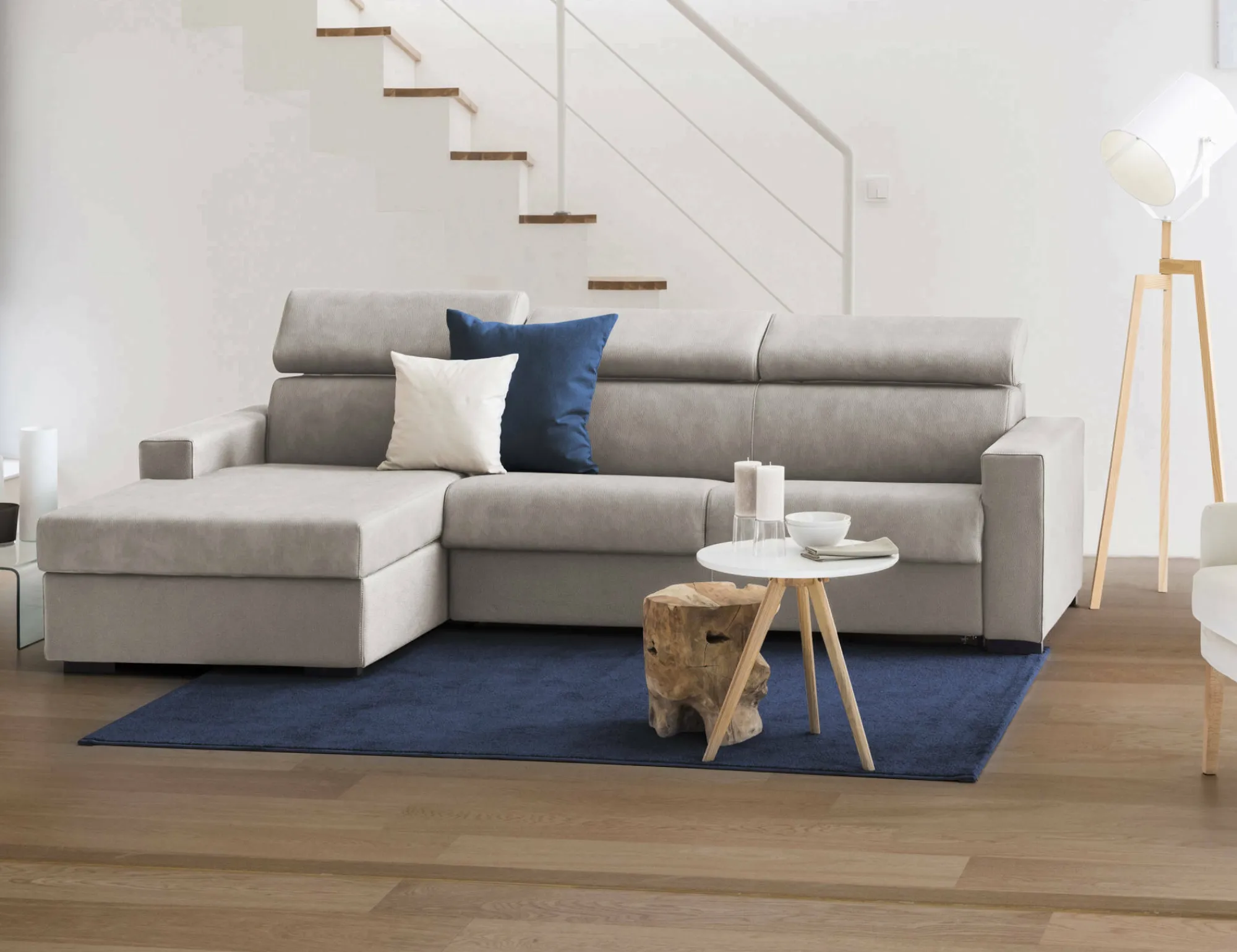 Divano letto con penisola Aloet, Cm 260x95h85,<Dmora Best Sale