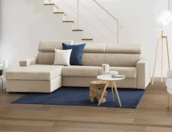 Divano letto con penisola Aloet, Cm 260x95h85,<Dmora Store