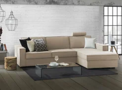 Divano letto con penisola Afar, Cm 260x95h90,<Dmora Online
