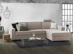 Divano letto con penisola Afar, Cm 260x95h90,<Dmora Online