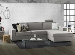 Divano letto con penisola Achico, Cm 280x95h90,<Dmora Outlet