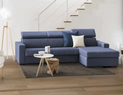 Divano letto con penisola Alibella, Cm 260x95h85,<Dmora New