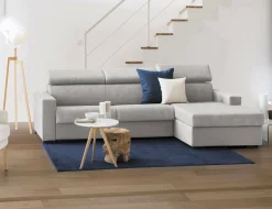 Divano letto con penisola Alibella, Cm 260x95h85,<Dmora Hot