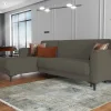 Divano letto con penisola Aber, 230x153h85 cm,<Dmora Discount