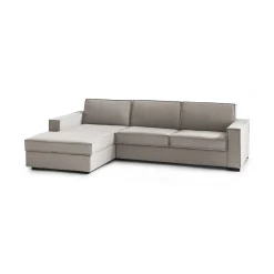 Divano letto con penisola Allaida, Cm 280x95h90,<Dmora Outlet