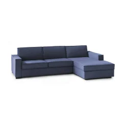 Divano letto con penisola Afar, Cm 260x95h90,<Dmora Cheap