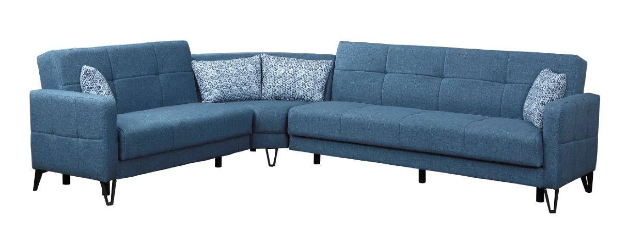 Divano letto con penisola Apo, 302x234h88 cm,<Dmora Clearance