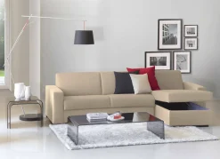 Divano letto con penisola Aika, Cm 280x95h90,<Dmora New
