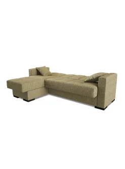 Divano letto con penisola Armadillo, 230x150h81 cm,<Dmora Discount