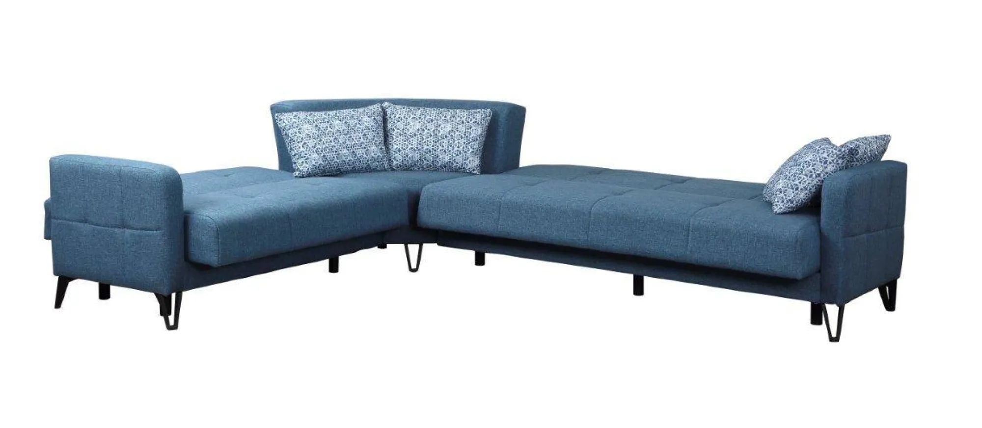 Divano letto con penisola Apo, 302x234h88 cm,<Dmora Clearance