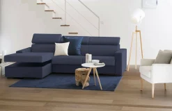 Divano letto con penisola Aloet, Cm 260x95h85,<Dmora Clearance