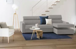 Divano letto con penisola Alibella, Cm 260x95h85,<Dmora Hot