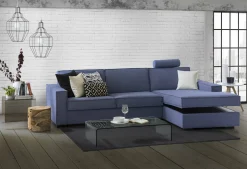 Divano letto con penisola Afar, Cm 260x95h90,<Dmora Cheap