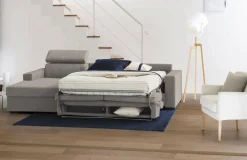 Divano letto con penisola Alibabah, Cm 280x95h85,<Dmora Outlet