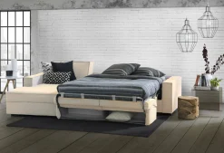 Divano letto con penisola Daalb, Cm 260x95h90,<Dmora Sale