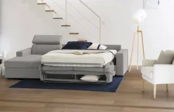 Divano letto con penisola Aloet, Cm 260x95h85,<Dmora Store