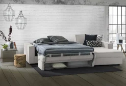 Divano letto con penisola Achico, Cm 280x95h90,<Dmora Outlet